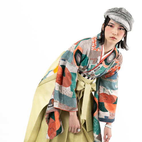 MOVE/グリーン（袴：ツイード/ひわ）