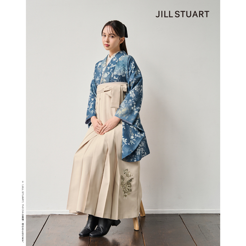 グラディエント/ブルーグレー【JILL STUART】（袴：ブルームオブスプリング刺繡/クリーム)