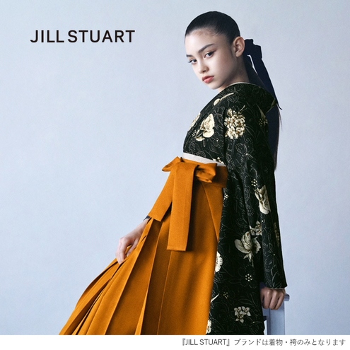 フルール/ブラック【JILL STUART】（袴：スズランフルール刺繡/テラコッタオレンジ)