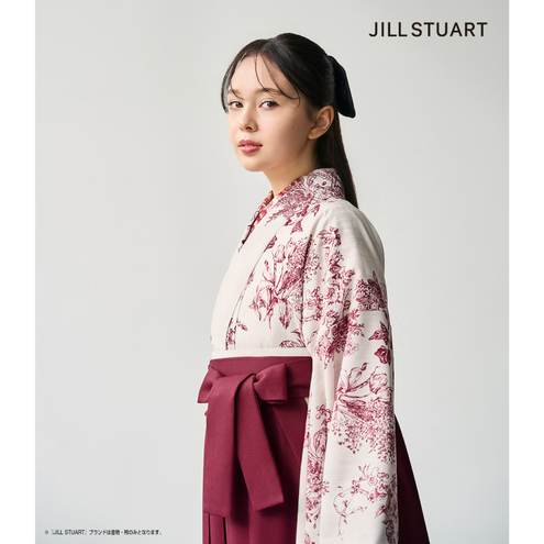 ボタニカルメモリー/レッド【JILL STUART】（袴：ブルームオブスプリング刺繡/ボルドー)