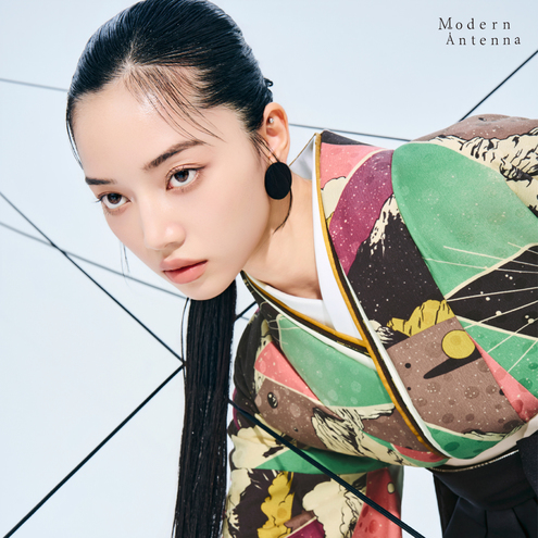 トライアングル/ユニコーン（袴：プリーツ切り返し/ダークネイビー×チェック）