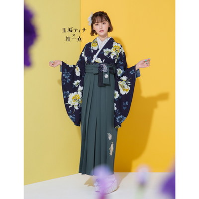 66584　行燈袴　紺 66584行燈袴紺